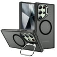 thumbnail image 1 of Magnetic Case for Samsung Galaxy S25 Ultra, Compatible with MagSafe Matte Shockproof TPU + PC Hybrid Case with Camera Kickstand, Military-Grade Drop Protection, Slim Protective Cover,Black, 1 of 7