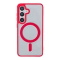 thumbnail image 1 of Magnetic Case for Samsung Galaxy S25 Ultra Compatible with MagSafe Wireless Charging, [Slim & Lightweight] Shockproof TPU Bumper Clear Matte Rugged Acrylic Back Case for Women Men, Red, 1 of 6