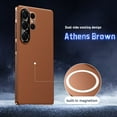 thumbnail image 1 of Magnetic Case for Samsung Galaxy S25 Ultra, Plain PU Leather Cover Support Wireless Charging, Heat Dissipation Drop Protection Shockproof Shell Protective Case for Samsung Galaxy S25 Ultra, Brown, 1 of 11