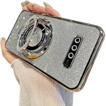 Magnetic Case for Samsung Galaxy S8 Case Glitter Sparkle with Kickstand Phone Case Slim fit Luxury Plating Shockproof Protective Women Girls Case for Samsung Galaxy S8 Sliver YD