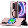 thumbnail image 1 of Magnetic Case for Samsung Galaxy Z Fold 4, [Compatible with MagSafe] Dual Layer Military Grade Drop Shockproof Anti-Scratch [Wireless Charging] Phone Case for Samsung Galaxy Z Fold4 QHMS-Pink, 1 of 11