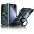 thumbnail image 1 of Magnetic Case for Samsung Galaxy Z Fold 5 Case with Kickstand & Ring Holder, [Compatible with MagSafe Charging] Slim Ultra PC Back Scratch-Resistant Military Grade Shockproof Case, Green, 1 of 14