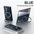 thumbnail image 1 of Magnetic Case for Samsung Galaxy Z Fold 7, All-Inclusive Hinge Protection Shockproof Carbon Fiber Pattern Case with Metal Ring Kickstand Case Cover for Samsung Galaxy Z Fold 7, Blue, 1 of 6