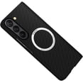 thumbnail image 1 of Magnetic Case for Samsung Galaxy Z Fold 6 5G Case Compatible with MagSafe Charger Carbon Fiber Slim Ultra Anti-Scratch Shockproof Cover, Black, 1 of 8