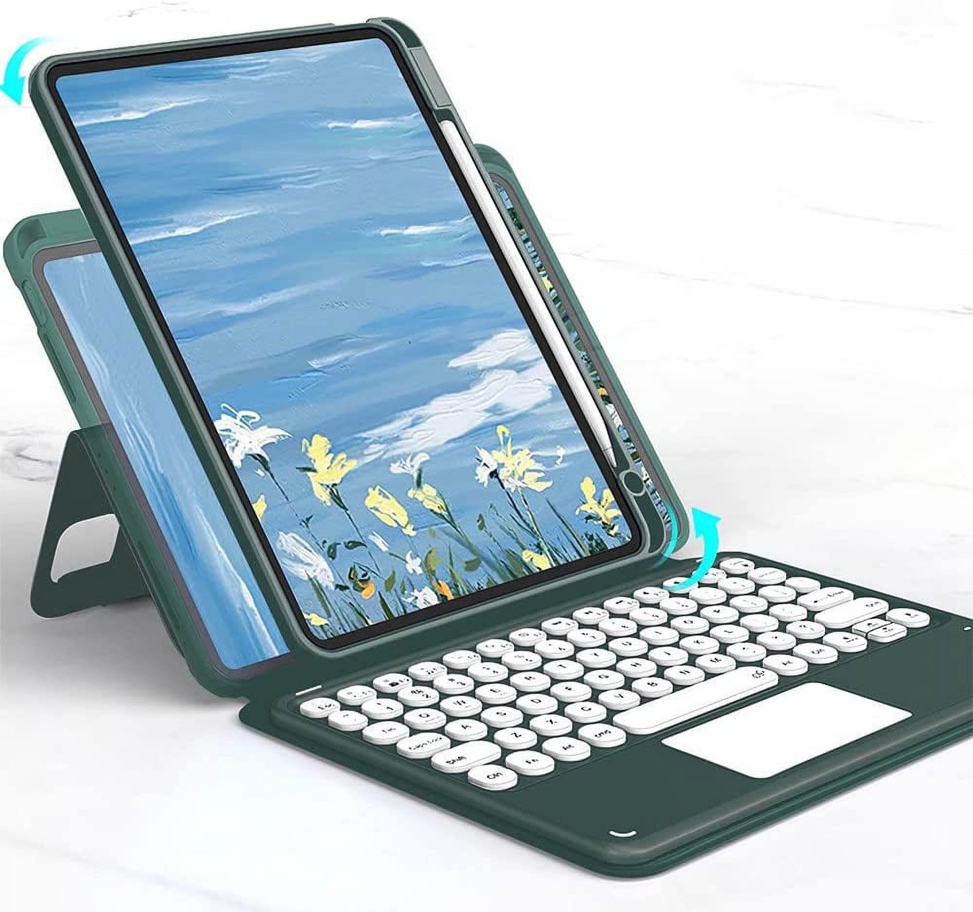 Magnetic Case for iPad Mini 6th Generation Vertical Keyboard Case with ...