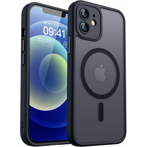 Magnetic Case for iPhone 12 Mini, MagSafe Compatible, Black