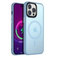 thumbnail image 1 of Magnetic Case for iPhone 13, Compatible with MagSafe, Translucent Matte Back with Detachable Keys, Shockproof iPhone 13 Phone Case,Blue, 1 of 7