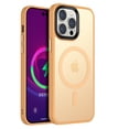 thumbnail image 1 of Magnetic Case for iPhone 13, Compatible with MagSafe, Translucent Matte Back with Detachable Keys, Shockproof iPhone 13 Phone Case,Yellow, 1 of 7