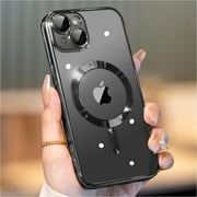 Magnetic Case for iPhone 15 Pro Case Slim [Compatible with Magsafe] [Not Yellowing] Slim for iPhone 15 Pro Case Black