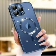 Magnetic Case for iPhone 15 Pro Max Case Slim [Compatible with Magsafe] [Not Yellowing] Slim for iPhone 15 ProMax Case Navy Blue