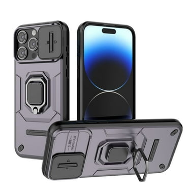 Magnetic Case for iPhone 16 Pro Max/16Plus/16Pro/16 with Metal Ring Kickstand Heavy-Duty Shockproof Anti-Scratch Protective Cover