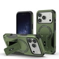 thumbnail image 1 of Magnetic Case for iPhone 17 Pro 6.3" Compatible with MagSafe, Invisible Kickstand, Rugged Shockproof Phone Cover,Green,For iPhone 17 Pro, 1 of 7