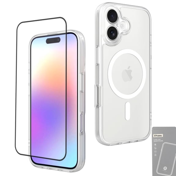 Magnetic for iPhone 17 Case, Shockproof Slim Full-Coverage Camera Protection, Durable Drop Proof Clear Protective Magnetic Phone Case