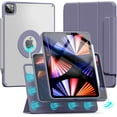 thumbnail image 1 of Magnetic Case for iPad Pro 11 Inch 2022 (4th Gen) / 2021 (3rd Gen) / 2020 (2nd Gen), Rotating Detachable Case, Auto Sleep/Wake, Transparent Hard Back Cover for ipad Pro 11 Inch, 1 of 7