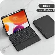 Magnetic Case for iPad Pro 12.9 inch 6th 5th 4th 3rd Generation Vertical Keyboard Case with Touchpad Cute Color Keyboard Detachable Clear Back Cover with Pencil Holder