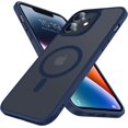 thumbnail image 1 of Magnetic Case for iPhone 11 Case [MIL-Grade Drop Tested & Compatible with MagSafe] Translucent Matte Back, Anti-Fingerprint Anti-Scratch Shockproof Phone 11 Case 6.1 Inch, Blue, 1 of 12