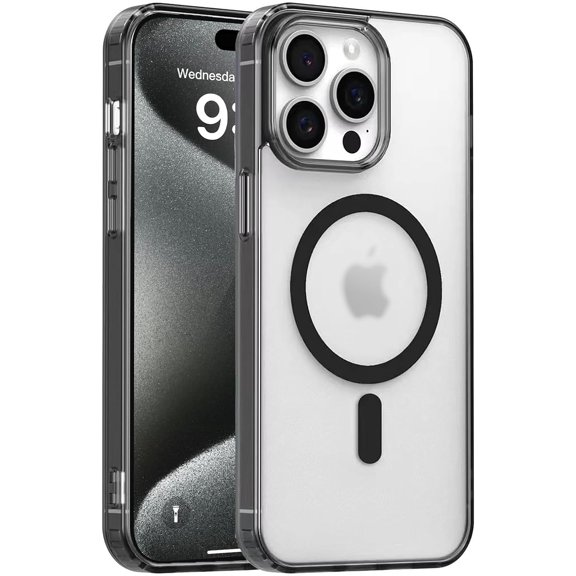 Magnetic Case for iPhone 11 Pro，Compatible with MagSafe & MIL-Grade Protection，[Not Yellowing] [Scratch-Resistant]，Translucent Matte Back Slim Phone Cover for iPhone 11 Pro，Frosted Black