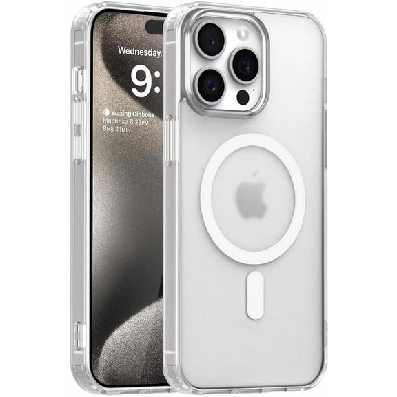 Magnetic Case for iPhone 11 Pro，Compatible with MagSafe & MIL-Grade Protection，[Not Yellowing] [Scratch-Resistant]，Translucent Matte Back Slim Phone Cover for iPhone 11 Pro，Frosted Clear