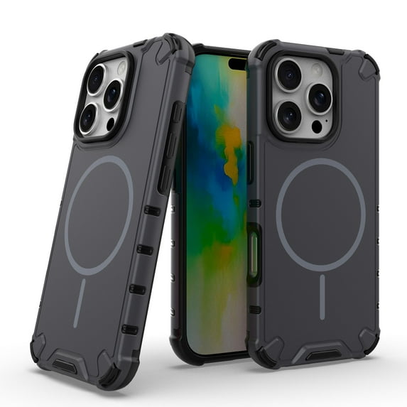 Magnetic Case for iPhone 11 Pro Max [Compatible with Mag-Safe] [Heavy Duty Military Grade Drop Protection] Enhanced Corners Shockproof Solid Color Phone Cover for iPhone 11 Pro Max, Gray
