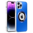 thumbnail image 1 of Magnetic Case for iPhone 11 Pro Max Compatible with MagSafe Wireless Charging, Aluminum Alloy Panel Slim Logo Hollow Cover with Lens Protetive Film Shockproof Case for iPhone 11 Pro Max,Skyblue, 1 of 8
