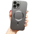 thumbnail image 1 of Magnetic Case for iPhone 12 Case [Compatible with MagSafe] Camera Protection Soft Silicone Anti-Fingerprint Anti-Scratch Shockproof Case for Women Men, Grey, 1 of 8