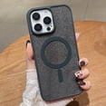 thumbnail image 1 of Magnetic Case for iPhone 12 with Glitter, [Compatible with MagSafe] Luxury Cute Bling Sparkly Case for Women Girls, Anti-Scratch Shockproof TPU Phone Cover for iPhone 12 - Black, 1 of 8