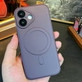 thumbnail image 1 of Magnetic Case for iPhone 12 Pro Max, Built-in Camera Lens Protector Support Wireless Charging Military Grade Drop Protection Shockproof Magnetic Back Cover for iPhone 12 Pro Max, Darkpurple, 1 of 1