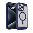 thumbnail image 1 of Magnetic Case for iPhone 12 Pro / iPhone 12 6.1", Compatible with Mag-Safe, [Anti-Yellowing Clear Cover] Military Grade Protection Scratch-Proof [Heat Dissipation] Slim Phone Case, Purple, 1 of 11