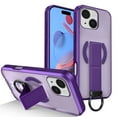thumbnail image 1 of Magnetic Case for iPhone 13, [Built-in Kickstand] [Compatible with Mag-Safe] Slim Skin-Feel Shockproof Phone Cover with Anti-Drop Secure Ring Grip for iPhone 13, Purple, 1 of 10