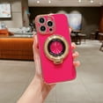 thumbnail image 1 of Magnetic Case for iPhone 13 Case Compatible with Invisible Stand Kickstand Camera Protection 6D Plating Shockproof Soft Rubber Protective Women Men Phone Case,Rose, 1 of 7