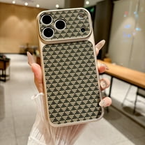 Magnetic Case for iPhone 13, Luxury Ultra Slim Shockproof Protective Lightweight Anti-Scratch Thin Phone Case Cover, Compatible with Wireless Charging, for iPhone 13, Gold