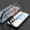 thumbnail image 1 of Magnetic Case for iPhone 13 Pro, with Camera Cover and Built-in Screen Protector, Double Sided Tempered Glass Full Body Protection Bumper Case for iPhone 13 Pro, 1 of 7