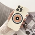 thumbnail image 1 of Magnetic Case for iPhone 13 Pro Compatible with MagSafe Wireless Charging, All-Inclusive Lens Protection Heat Dissipation Rugged PC Shockproof Slim Cover for iPhone 13 Pro,White, 1 of 8