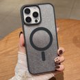 thumbnail image 1 of Magnetic Case for iPhone 13 Pro with Gradient Glitter, [Compatible with MagSafe] Luxury Cute Bling Sparkly Case for Women Girls, Anti-Scratch Shockproof TPU Phone Cover - Black, 1 of 5