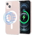 thumbnail image 1 of Magnetic Case for iPhone 14 6.1 inch, Wireless Charging Clear Case Non-Yellowing Phone Case with Built-in Magnet Compatible with MagSafe Faster Charging Slim Fit Soft Cover - Transparent, 1 of 20