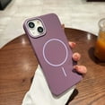 thumbnail image 1 of Magnetic Case for iPhone 14, [Military Grade Protection & Compatible with Magsafe], Skin Friendly Matte PC Shockproof Phone Case for iPhone 14, for Women/Men/Boys/Girls, Purple, 1 of 9
