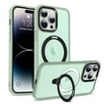 thumbnail image 1 of Magnetic Case for iPhone 14 Plus Case Stand & Ring Holder Compatible with MagSafe Shockproof Anti-Scratch Anti-fall Kickstand Thin Fit Phone Case Cover for iPhone 14 Plus,Lightgreen, 1 of 6