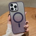 thumbnail image 1 of Magnetic Case for iPhone 14 Plus with Gradient Glitter, [Compatible with MagSafe] Luxury Cute Bling Sparkly Case for Women Girls, Anti-Scratch Shockproof TPU Phone Cover - Darkpurple, 1 of 5