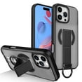 thumbnail image 1 of Magnetic Case for iPhone 14 Pro, [Built-in Kickstand] [Compatible with Mag-Safe] Slim Skin-Feel Shockproof Phone Cover with Anti-Drop Secure Ring Grip for iPhone 14 Pro, Black, 1 of 10