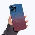 thumbnail image 1 of Magnetic Case for iPhone 14 Pro Case [Compatible with MagSafe] Camera Protector & Luxury Gradient Ultra Slim Soft Silicone Shockproof Case for Women Men, Blue&Red, 1 of 7