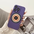thumbnail image 1 of Magnetic Case for iPhone 14 Pro Compatible with MagSafe Wireless Charging, All-Inclusive Lens Protection Heat Dissipation Rugged PC Shockproof Slim Cover for iPhone 14 Pro,Purple, 1 of 8