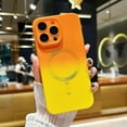 thumbnail image 1 of Magnetic Case for iPhone 14 Pro Max Case [Compatible with Magsafe] [Full Camera Lens Protector] Soft TPU Bumper Anti-Drop Protective Cover for iPhone 14 Pro Max 6.7 Inch (Orange Yellow), 1 of 7