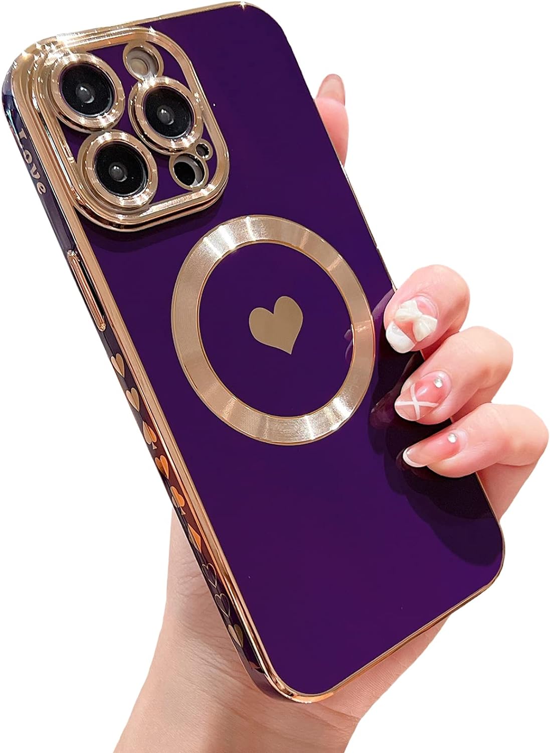 Misscase For IPhone 14 Pro Max Magnetic Glitter Case