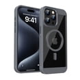 thumbnail image 1 of Magnetic Case for iPhone 14 Pro Max, Compatible with Mag-Safe, [Anti-Yellowing Clear Cover] Military Grade Protection Scratch-Proof [Heat Dissipation] Slim Phone Case for iPhone 14 Pro Max, Gray, 1 of 11