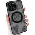 thumbnail image 1 of Magnetic Case for iPhone 14 Pro Max Compatible with Magsafe,Cute Aesthetic Flower Floral Pattern Design, Soft TPU Bumper Frosted PC Back Slim Thin Shockproof Protective Cover for Girls Women, 1 of 12