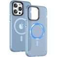 thumbnail image 1 of Magnetic Case for iPhone 14 Pro Max Phone Case Compatible with MagSafe Shockproof Protection Slim Translucent Matte Cover for iPhone 14 Pro Max 6.7" - Blue, 1 of 14