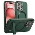 thumbnail image 1 of Magnetic Case for iPhone 14, Support Car Mount, Compatible with Magsafe, with Built-in Invisible Kickstand, Slim Hybrid Shockproof Protective Phone Cover for iPhone 14, Darkgreen, 1 of 8