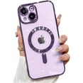thumbnail image 1 of Magnetic Case for iPhone 15 Plus Case Clear Compatible with MagSafe Built-in Camera Lens Protector Soft Slim Shockproof Phone Case Cover for iPhone 15 Plus 6.7" - Purple, 1 of 12