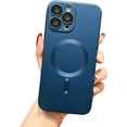 thumbnail image 1 of Magnetic Case for iPhone 15 Plus Case [Compatible with MagSafe] Camera Protection Soft Silicone Anti-Fingerprint Anti-Scratch Shockproof Case for Women Men, Blue, 1 of 8