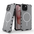 thumbnail image 1 of Magnetic Case for iPhone 15 Plus, Compatible with Mag-Safe, Classic Hybrid Magnetic Phone Case, Military Grade Drop Protection, Scratch-Resistant Back Rugged Cover for iPhone 15 Plus, Lightgray, 1 of 8